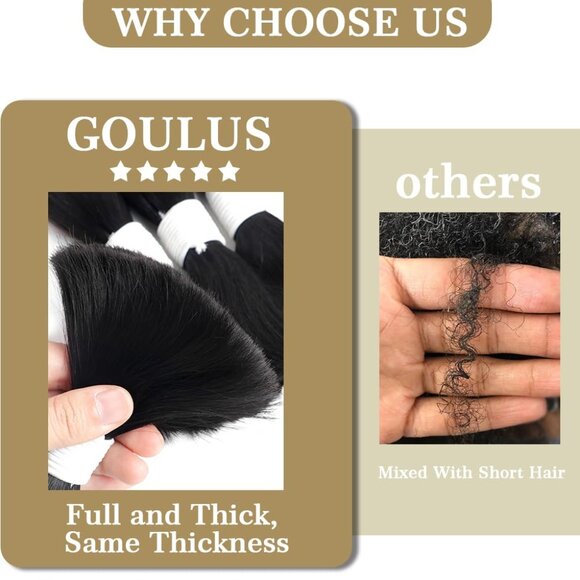 Body Wave Human Hair Bundles 18 Inch Braiding Extensions for Boho Braids - Picture 4 of 7